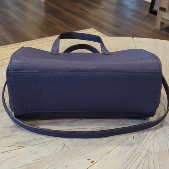 NWOT Kate Spade Chantal Bridge Place handbag blue cow leather - Picture 10 of 14